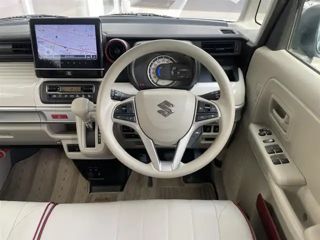 スズキ スペーシア HYBRID X 埼玉県 2023(令5)年 1.3万km オフブルーメタリック/ホワイト2トーン /ワンオーナー//純正9型メモリナビ//フルセグTV//全方位カメラ//CD/DVD/Bluetooth//スマートフォン-リンク//両側パワースライドドア//運転席シートヒーター//アダプティブクルーズコントロール//ビルトインETC2.0//スマートキーx2//LEDヘッドライト//衝突軽減ブレーキ//車線逸脱警報//W.サイド.カーテンエアバッグ//ABS//横滑り防止装置//バックソナー//アイドリングSTOP//前後ドライブレコーダー//オートライト//プライバシーガラス//ドアバイザー//レザー調シートカバー//新車時保証書//取扱説明書//ナビ取説