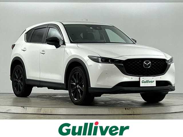 マツダ ＣＸ－５ 20S ブラックトーンED 愛知県 2023(令5)年 1.7万km ロジウムホワイトプレミアムメタリック 純正10.25インチセンターディスプレイナビ/（Bluetooth・フルセグ・USB・AppleCarplay・AndroidAuto）/i-ACTIVSENSE/　レーダークルーズコントロール/　車間認知システム/　レーンキープアシストシステム/　車線逸脱警報/　BSM/　スマートブレーキサポート/　スマートシティブレーキサポート/　ドライバーアテンションアラート/　前後パーキングセンサー/横滑り防止装置/全方位カメラ/前後ドライブレコーダー/ワンオーナー/ステアリングスイッチ/ステアリングヒーター/SPORTモード/i-stop/トラクションコントロールシステム/ETC2.0/ハーフレザーシート/D席+N席シートヒーター/D席パワーメモリーシート/フルフラットシート/LEDヘッドライト/純正フロアマット/電動格納ミラー/プッシュスタート/スペアキー
