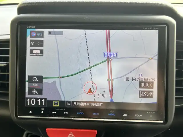 ホンダ Ｎ ＢＯＸ G ターボ SSパッケージ 長崎県 2017(平29)年 5.4万km プレミアムホワイトパールⅡ 純正8インチナビ/（CD/DVD/BT/フルセグ）/バックカメラ/衝突軽減システム/両側パワースライドドア/クルーズコントロール/ETC/パドルシフト/シートヒーター/ドライブレコーダー/オートライト/純正14インチAW
