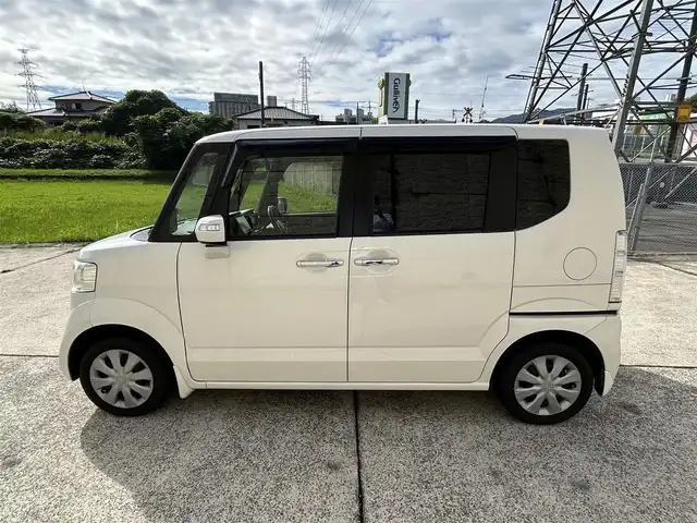ホンダ Ｎ ＢＯＸ G ターボ SSパッケージ 長崎県 2017(平29)年 5.4万km プレミアムホワイトパールⅡ 純正8インチナビ/（CD/DVD/BT/フルセグ）/バックカメラ/衝突軽減システム/両側パワースライドドア/クルーズコントロール/ETC/パドルシフト/シートヒーター/ドライブレコーダー/オートライト/純正14インチAW