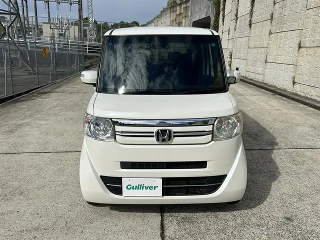 ホンダ Ｎ ＢＯＸ G ターボ SSパッケージ 長崎県 2017(平29)年 5.4万km プレミアムホワイトパールⅡ 純正8インチナビ/（CD/DVD/BT/フルセグ）/バックカメラ/衝突軽減システム/両側パワースライドドア/クルーズコントロール/ETC/パドルシフト/シートヒーター/ドライブレコーダー/オートライト/純正14インチAW