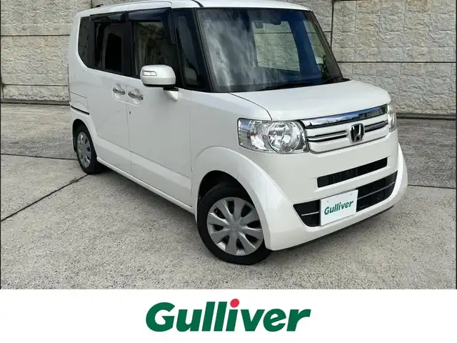 ホンダ Ｎ ＢＯＸ G ターボ SSパッケージ 長崎県 2017(平29)年 5.4万km プレミアムホワイトパールⅡ 純正8インチナビ/（CD/DVD/BT/フルセグ）/バックカメラ/衝突軽減システム/両側パワースライドドア/クルーズコントロール/ETC/パドルシフト/シートヒーター/ドライブレコーダー/オートライト/純正14インチAW