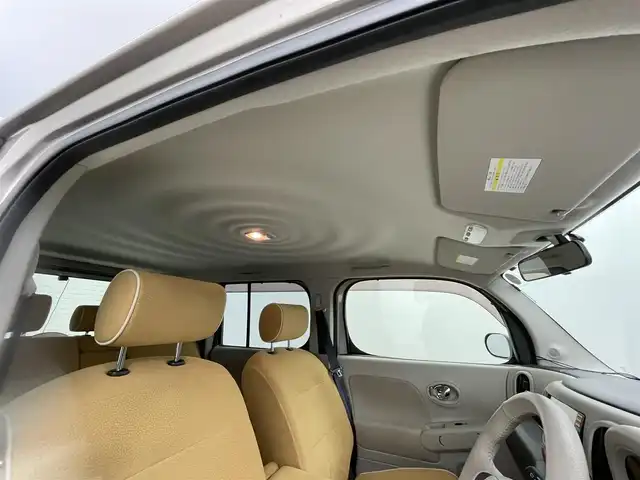 日産 キューブ 15X Vセレクション 群馬県 2014(平26)年 6.8万km ライトジンジャー 純正７インチナビ　フルセグＴＶ　バックカメラ　オートライト　ベンチシート　純正フロアマット　ＥＴＣ　スマートキー　盗難防止装置　横滑り防止装置　パワーウィンドウ　パワーステアリング　禁煙車