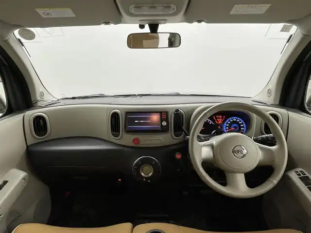 日産 キューブ 15X Vセレクション 群馬県 2014(平26)年 6.8万km ライトジンジャー 純正７インチナビ　フルセグＴＶ　バックカメラ　オートライト　ベンチシート　純正フロアマット　ＥＴＣ　スマートキー　盗難防止装置　横滑り防止装置　パワーウィンドウ　パワーステアリング　禁煙車