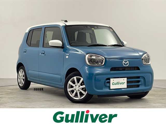 マツダ キャロル ハイブリッドGX 愛知県 2023(令5)年 1.4万km ダスクブルーメタリック/ホワイト2トーン KENWOOD製ナビ/【Bluetooth/CD/AM/FM/AUX】/衝突被害軽減ブレーキ/ペダル踏み間違い時加速抑制装置/車線逸脱警報システム/誤発進抑制機能/コーナーセンサー/横滑り防止装置/アイドリングストップ/前席シートヒーター/ビルトインETC/オートエアコン/プッシュスタート/スペアキー/純正フロアマット/純正14インチアルミホイール/LEDオートライト/電動格納ミラー