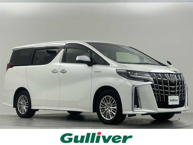 トヨタ アルファードハイブリット SR Cパッケージ 福島県 2019(令1)年 2.3万km ホワイトパールクリスタルシャイン 純正９型ナビＴＶ　両側パワスラ　後席モニター　ヒートシート　エアシート オットマン ドラレコ　バックカメラ ＥＴＣ２．０  コーナーセンサー レーンアシスト クルコン ＬＥＤ 衝撃被害軽減装置  プッシュスタート アイドリングストップ
