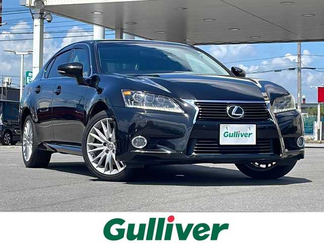 レクサス ＧＳ 350 バージョンL 道北・旭川 2013(平25)年 10.2万km スターライトブラックガラスフレーク ・４WD/・禁煙車/・純正ナビCD/DVD/BT/TV/USB/AUX/・黒革シート/・バックカメラ/・全席シートヒーター/・前席エアシート/・パワーシート/・前席シートメモリー/・パワーシート/・革巻きコンビステアリング/・モード切替ノーマル/エコ/スポーツ/スポーツ＋/・クルーズコントロール/・リアサンシェード/・ミラーヒーター/・リアドアサンシェード/・ドアミラーウインカー/・ヘッドライトウォッシャー/・フォグランプ/・LEDヘッドライト/・電格ミラー/・パドルシフト/・ステアリングスイッチ/・ビルトインETC/・オートエアコン/・スペアキー1個/・カードキー1枚