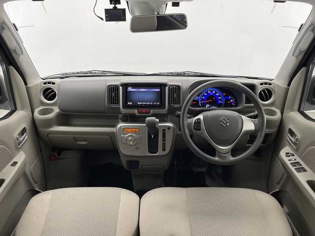 スズキ エブリィ ワゴン PZターボ 宮崎県 2019(令1)年 5.6万km ブルーイッシュブラックパール3 社外メモリーナビ/CD DVD BTオーディオ フルセグTV/左側パワースライドドア /ドライブレコーダー/衝突軽減ブレーキ/オートライト/スマートキー/フォグライト/電動格納ミラー/ETC
