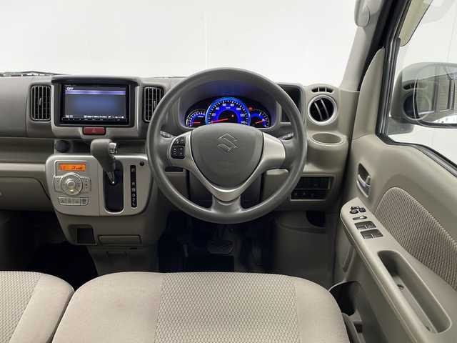 スズキ エブリィ ワゴン PZターボ 宮崎県 2019(令1)年 5.6万km ブルーイッシュブラックパール3 社外メモリーナビ/CD DVD BTオーディオ フルセグTV/左側パワースライドドア /ドライブレコーダー/衝突軽減ブレーキ/オートライト/スマートキー/フォグライト/電動格納ミラー/ETC