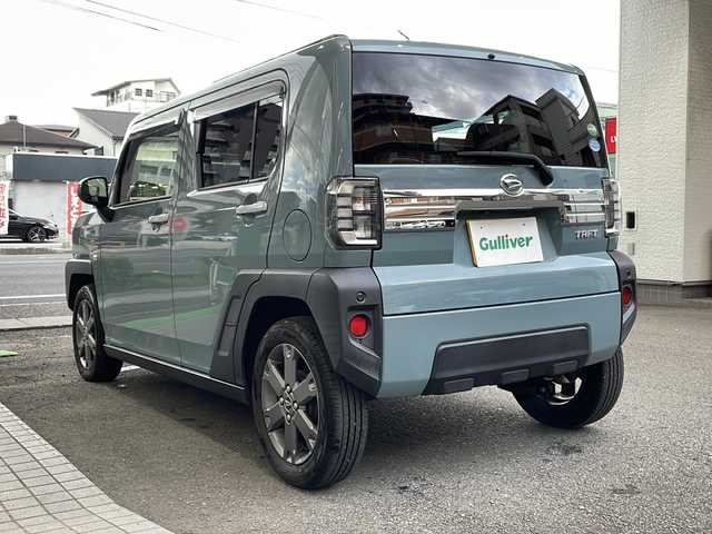 ダイハツ タフト G ターボ 高知県 2020(令2)年 7.7万km レイクブルーメタリック 純正7インチナビ/・フルセグTV/・バックカメラ/・Bluetoothオーディオ/・CD/DVD/ETC/ドラレコ/純正フロアマット/コーナーセンサー/LEDヘッドライト/オートライト/レーダークルーズコントロール/プリクラッシュ