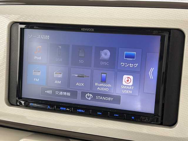 ダイハツ ムーヴ キャンバス G メイクアップ リミテッド　SAⅢ 宮城県 2022(令4)年 4.8万km パールホワイトⅢ/ナチュラルベージュマイカメタリック 2トーン 禁煙車/スマートアシストIII/・衝突回避支援ブレーキ機能/・車線逸脱警報機能/・オートハイビーム/・コーナーセンサー/パノラマモニター/社外7インチナビ/・BT.CD.DVD.SD/・ワンセグTV/両側パワースライドドア/D席シートヒーター/ETC/LEDヘッドライト/LEDヘッドライト/プッシュスタート/スマートキー/横滑り防止/ステアリングスイッチ/社外フロアマット/純正ドアバイザー/ワイパーデアイサー