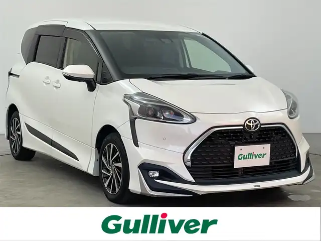 トヨタ シエンタ G クエロ 大分県 2018(平30)年 5.9万km ホワイトパールクリスタルシャイン 純正ナビ/CD/DVD/BT/フルセグ/全方位カメラ/ETC/シートヒーター（D/N）/ステアリングヒーター/ステアリングスイッチ/両側パワースライドドア/オートライト/トヨタセーフティーセンス/・衝突軽減ブレーキ/・レーンキープアシスト/・先行発進お知らせ/・オートハイビーム/モデリスタエアロ（F/S/R）/社外15インチアルミホイール