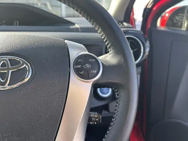 トヨタ アクア G ブラックソフトレザーセレ 栃木県 2017(平29)年 4.4万km スーパーレッドⅤ トヨタセーフティセンスC/・プリクラッシュセーフティシステム/・レーンディパーチャーアラート/・オートマチックハイビーム/純正メモリナビ/TV/CD/Bluetooth/SD/バックカメラ/ビルトインETC/スマートキー/プッシュEgスタート/合皮ブラックソフトレザーシート/シートヒーター/LEDヘッドライト/純正フロアマット/ドライブレコーダー/クルーズコントロール/ステアリングリモコン