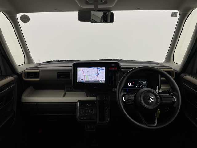 スズキ スペーシア HYBRID G 新潟県 2024(令6)年 0.6万km モスグレーメタリック 4WD/デュアルセンターブレーキサポート/メモリナビ/全周囲カメラ/フルセグ/USB/シートヒーター　D席/N席/ハイビームアシスト