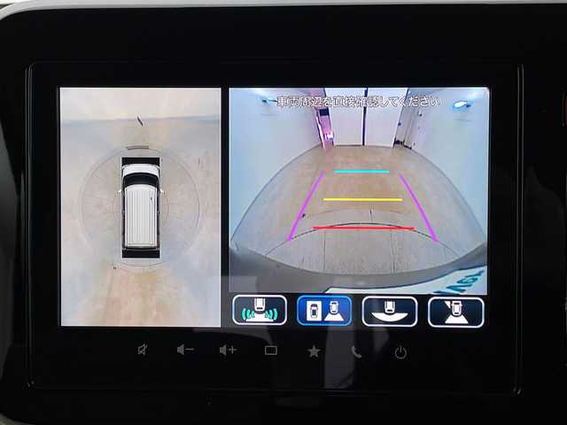 スズキ スペーシア HYBRID G 新潟県 2024(令6)年 0.6万km モスグレーメタリック 4WD/デュアルセンターブレーキサポート/メモリナビ/全周囲カメラ/フルセグ/USB/シートヒーター　D席/N席/ハイビームアシスト