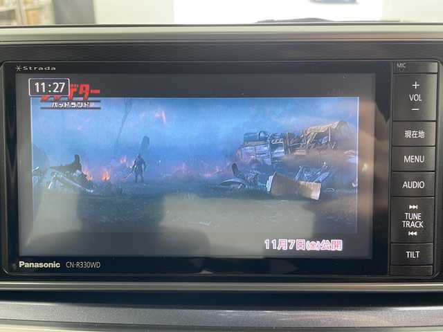 ダイハツ キャスト アクティバ G ターボ SAⅡ 道央・札幌 2015(平27)年 11.1万km パールホワイトⅢ ・社外SDナビ（CN-R330WD）/・（フルセグTV/CD/DVD）/・バックカメラ/・衝突被害軽減システム/・ステアリングスイッチ/・オートLEDライト/・ダウンヒルアシストコントロール/・フロントフォグランプ/・電動格納ミラー/・ドアバイザー/・純正15インチAW/・純正フロアマット/・スマートキー/・4WD