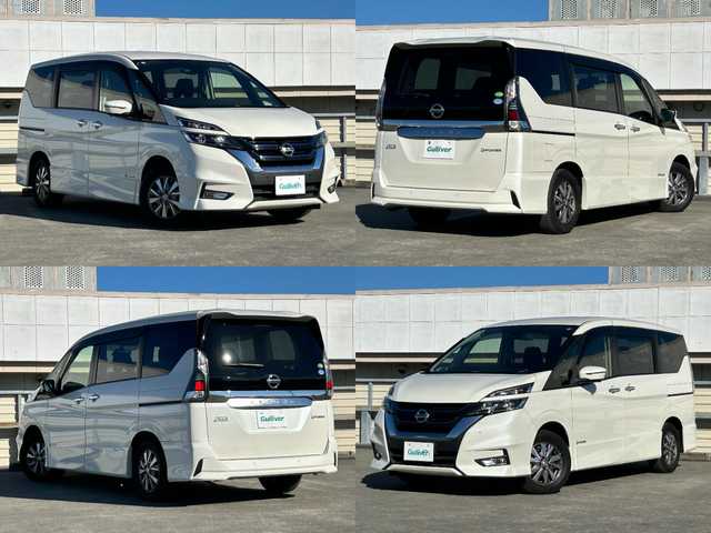 日産 セレナ e－パワー ハイウェイスター V 静岡県 2018(平30)年 8万km ブリリアントホワイトパール エマージェンシーブレーキ/純正9型ナビ/・フルセグTV/DVD/CD/BT/SD/Blu-ray/全周囲カメラ/ドラレコ前後/ビルトインETC/後席モニター/両側電動スライドドア(ハンズフリー)/側方支援/駐車支援/クルーズコントロール/オートハイビーム/シートヒーターD/N席/ハンドルヒーター/LEDヘッドランプ/・フォグランプ/純正フロアマット/ドアバイザー/スマートキー/純正15アルミホイール