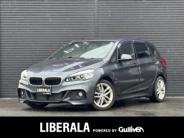 ＢＭＷ ２２５ｉ xDrive Aツアラー Mスポーツ 山梨県 2015(平27)年 3.5万km ミネラルグレー ワンオーナー/コンフォートパッケージ/コンフォートアクセス/パワーバックドア（フットオープナー付）/黒革シート/前席シートヒーター/純正HDDナビ/バックカメラ/前後PDC/LEDヘッドライト/オートライト/社外BBSホイール/純正バイザー/パドルシフト