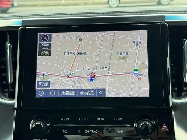 トヨタ アルファード S Cパッケージ 滋賀県 2022(令4)年 3.3万km ブラック ワンオーナー/サンルーフ/純正ディスプレイオーディオ/フルセグ Bluetooth DVD CD AM FM/Tコネクトナビキット/CD・DVDデッキ/バックカメラ/純正フリップダウンモニター/Toyota Safety Sense /プリクラッシュセーフティ/レーントレーシングアシスト［LTA］/レーダークルーズコントロール（全車速追従機能付）/ロードサインアシスト［RSA］/アダプティブハイビームシステム［AHS］/オートマチックハイビーム［AHB］/先行車発進告知機能［TMN］/ドライブレコーダー前後/両側パワースライドドア/ビルトインETC/スペアタイヤ/パワーバックドア/純正18インチアルミ/純正フロアマット/スマートキー×2/プッシュスタート/