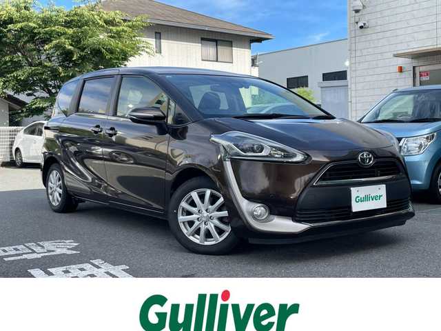トヨタ シエンタ G クエロ 静岡県 2017(平29)年 3.9万km ヴィンテージブラウンパールクリスタルシャイン 1オーナー　/衝突軽減B /両側パワスラ　/純正ナビ　/地デジ　/Bカメラ　/12.1型後席モニター　/半革シート　/前席シートヒーター　　/ETC /ドラレコ　/オートハイビーム  /スマートキー  /スペアキー  /保証書/取説　