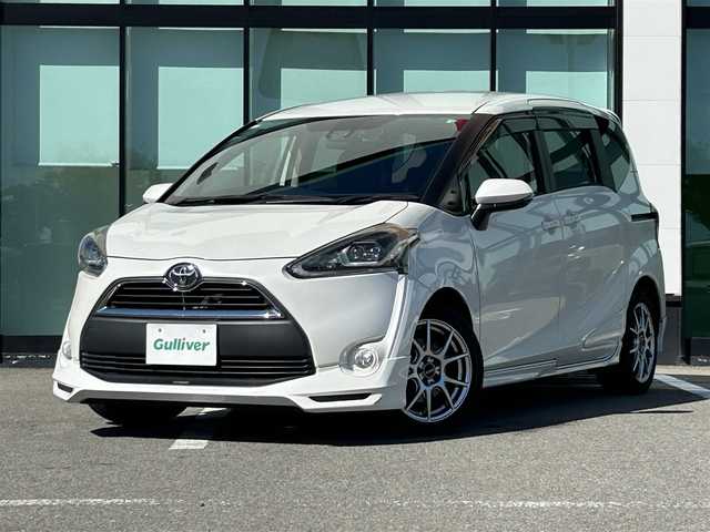 トヨタ シエンタ G 和歌山県 2016(平28)年 9.8万km ホワイトパールクリスタルシャイン TRDフルエアロ/純正ナビ/バックカメラ/プリクラッシュセーフティー/車線逸脱抑制機能/横滑り防止機能/社外アルミホイール/ETC/ドライブレコーダー/アイドリングストップ/革巻きステアリング