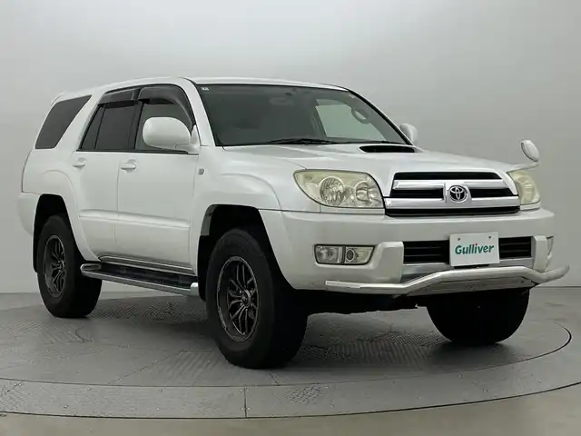 トヨタ ハイラックス サーフ SSR－X 新潟県 2004(平16)年 15.7万km ホワイトパールクリスタルシャイン ディーゼルターボ/4WD/純正カラードステップ/JAOSバンパーガード/メモリナビ/フルセグ/バックカメラ/Bluetooth/社外17インチAW/ドライブレコーダー/キーレス/HID/保証書/取説