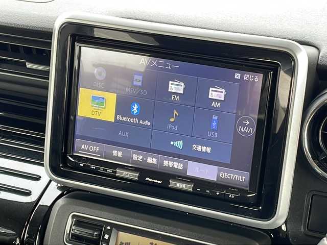 スズキ スペーシア カスタム HYBRID XS 福島県 2019(平31)年 7.6万km ピュアホワイトP ワンオーナー 4WD ナビ フルセグTV Bluetooth バックカメラ デュアルセンサーブレーキ 両側パワースライドドア シートヒーター LEDライト ETC 　ハーフレザーシート フォグランプ スマートキー