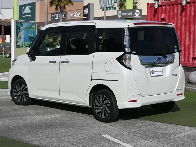 ダイハツ トール カスタムG SAⅡ 千葉県 2018(平30)年 3.7万km パールホワイトⅢ スマートアシストII/クルーズコントロール/両側パワースライドドア/社外メモリーナビ/地デジTV/【DVD/CD再生機能　Bluetooth接続】/バックカメラ/ドライブレコーダー/革巻きステアリング/ステアリングスイッチ/ETC/LEDヘッドライト/フォグライト/コーナーセンサー/純正14インチアルミホイル/スマートキー