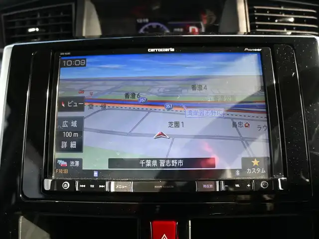 ダイハツ トール カスタムG SAⅡ 千葉県 2018(平30)年 3.7万km パールホワイトⅢ スマートアシストII/クルーズコントロール/両側パワースライドドア/社外メモリーナビ/地デジTV/【DVD/CD再生機能　Bluetooth接続】/バックカメラ/ドライブレコーダー/革巻きステアリング/ステアリングスイッチ/ETC/LEDヘッドライト/フォグライト/コーナーセンサー/純正14インチアルミホイル/スマートキー