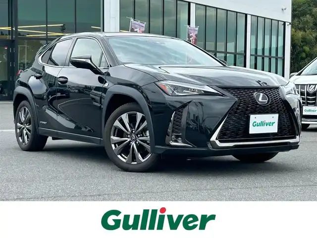 レクサス ＵＸ 250h Fスポーツ 奈良県 2019(令1)年 1.9万km グラファイトブラックガラスフレーク 禁煙車/サンルーフ/黒本革シート/レクサスセーフティシステム/純正12.3型ナビ（フルセグTV/CD/DVD/Blu-ray/BT/AUX)/バックカメラ/ビルトインETC2.0/純正ドラレコ/社外前後ドラレコ/パドルシフト/パワーバックドア/パワーシート(D/N席)/シートヒーター(D/N席)/ステアリングヒーター/アダプティブクルーズコントロール/レーンキープアシスト/ブラインドスポットモニター/クリアランスソナー/電子パーキング/LEDオートライト/LEDフォグ/オートアラーム/純正18インチアルミホイール/純正フロアマット/新車時保証書/取扱説明書