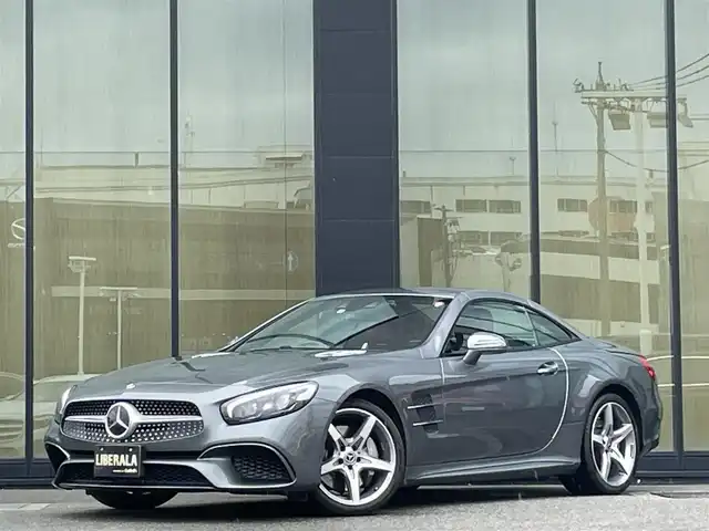 メルセデス・ベンツ ＳＬ４００ 石川県 2018(平30)年 4.7万km セレナイトグレー バックカメラ/フルセグ/レザーシート/パワーシート　D席/N席/シートヒーター　D席/N席/エアーシート　D席/N席/ステリングパイロット/アクティブブレーキーアシスト/アテンションアシスト/ブラインドスポットアシスト/レーンキープアシスト/ウィンカーミラー/LEDヘッドライト/スペアキー　1本/COMANDシステム/CD/BT/ETC