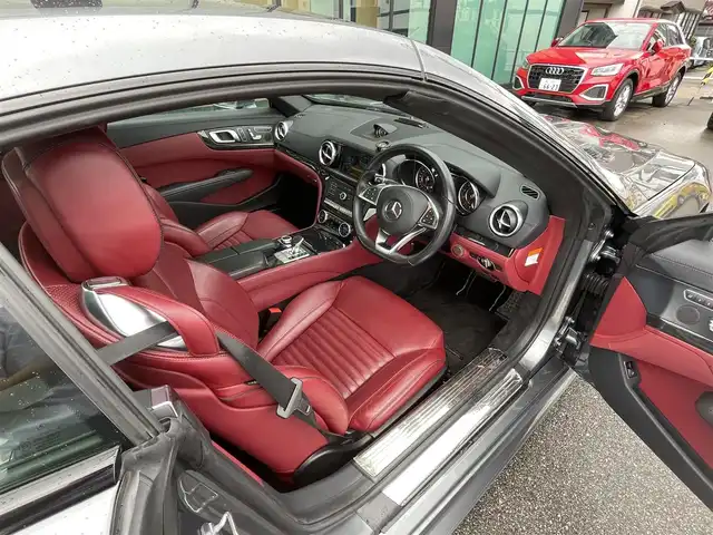 メルセデス・ベンツ ＳＬ４００ 石川県 2018(平30)年 4.7万km セレナイトグレー バックカメラ/フルセグ/レザーシート/パワーシート　D席/N席/シートヒーター　D席/N席/エアーシート　D席/N席/ステリングパイロット/アクティブブレーキーアシスト/アテンションアシスト/ブラインドスポットアシスト/レーンキープアシスト/ウィンカーミラー/LEDヘッドライト/スペアキー　1本/COMANDシステム/CD/BT/ETC