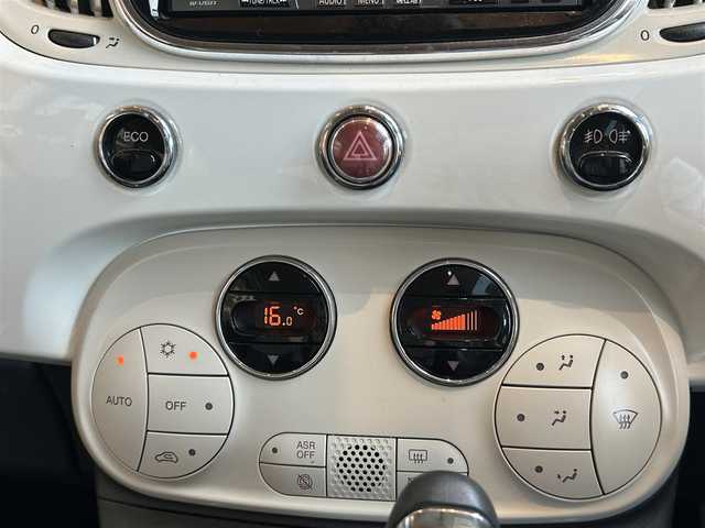 フィアット ５００ ツインエア ラウンジ 高知県 2016(平28)年 5.8万km ボサノバホワイト ガラスルーフ/FIAT ５００スポーツ専用１５インチAW/社外ナビ/【フルセグTV/BT/AUX】/バックカメラ/社外ドライブレコーダー/社外レーダー探知機