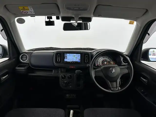 スズキ アルト ハイブリッドS 愛知県 2023(令5)年 2.8万km シルキーシルバーメタリック 社外7インチナビ/バックカメラ/Bluetooth/ワンセグTV/スズキセーフティーサポート/衝突被害軽減システム/横滑り防止装置/コーナーセンサー/レーンキープアシスト/オートライト/ドライブレコーダー/ETC/シートヒーター/スペアキー
