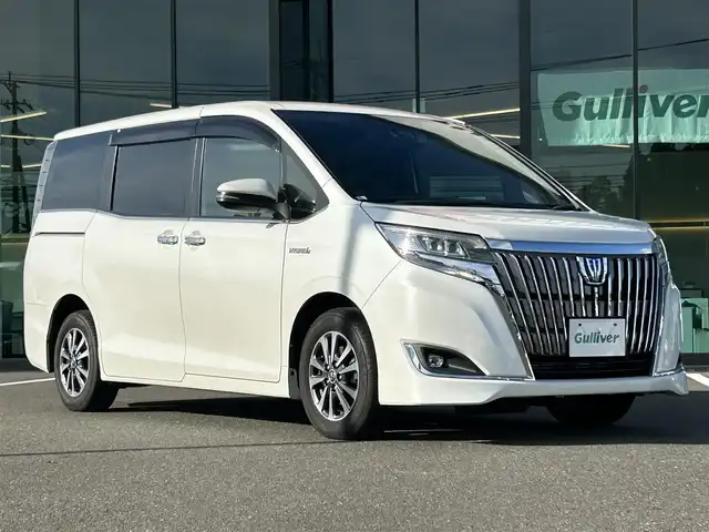 トヨタ エスクァイア ハイブリッド Gi 鹿児島県 2018(平30)年 4.3万km ホワイトパールクリスタルシャイン 社外メモリナビ/バックカメラ/両側パワースライドドア/クルーズコントロール/LEDヘッドライト/シートヒーター/純正15インチアルミホイール/フリップダウンモニター/ドライブレコーダー/ビルトインETC