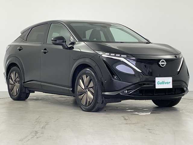日産 アリア B6 e－4ORCE リミテッド 岐阜県 2022(令4)年 2.3万km 黒 日産コネクトナビ/(Bluetooth.Applecarplay.HDMI)/パノラマサンルーフ/プロパイロット/クルーズコントロール/衝突軽減ブレーキ/全方位カメラ/ヘッドアップディスプレイ/デジタルインナーミラー/ワイヤレス充電/パワーバックドア/全席シートヒーター/BOSEスピーカー/ステアリングヒーター/4WD