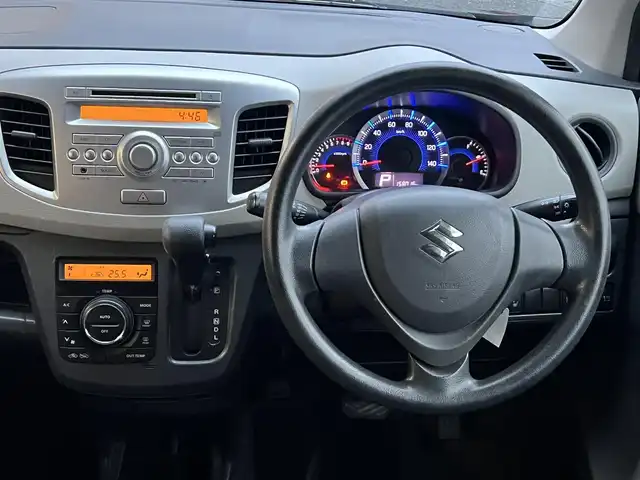 スズキ ワゴンＲ FX 山口県 2016(平28)年 15.8万km ブルーイッシュブラックパール3 純正フロアマット/純正ドアバイザー/純正CDデッキ/アイドリングストップ/運転席シートヒーター/電動格納ドアミラー