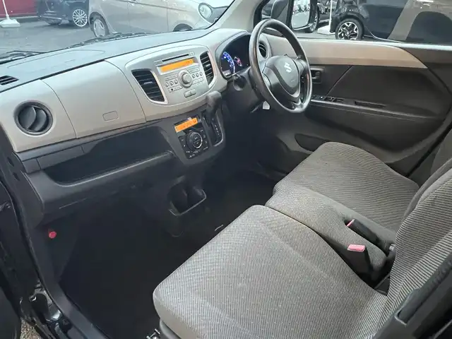 スズキ ワゴンＲ FX 山口県 2016(平28)年 15.8万km ブルーイッシュブラックパール3 純正フロアマット/純正ドアバイザー/純正CDデッキ/アイドリングストップ/運転席シートヒーター/電動格納ドアミラー