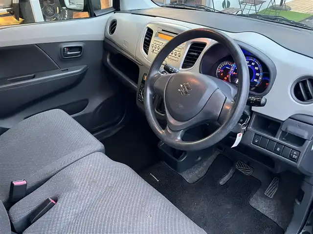 スズキ ワゴンＲ FX 山口県 2016(平28)年 15.8万km ブルーイッシュブラックパール3 純正フロアマット/純正ドアバイザー/純正CDデッキ/アイドリングストップ/運転席シートヒーター/電動格納ドアミラー