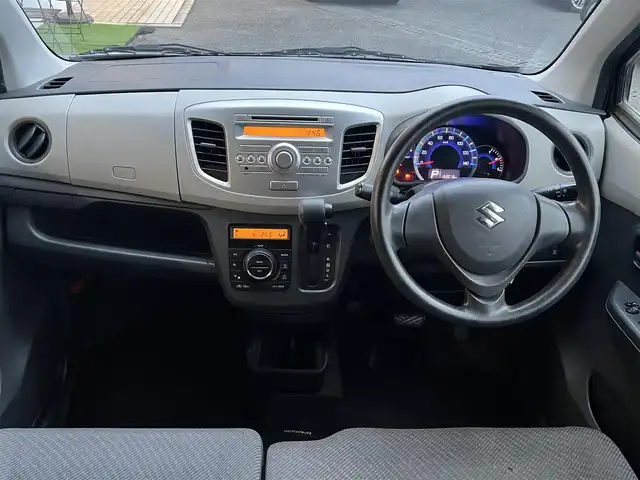 スズキ ワゴンＲ FX 山口県 2016(平28)年 15.8万km ブルーイッシュブラックパール3 純正フロアマット/純正ドアバイザー/純正CDデッキ/アイドリングストップ/運転席シートヒーター/電動格納ドアミラー