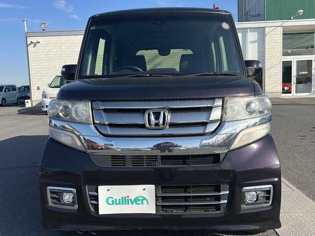 ホンダ Ｎ ＢＯＸ カスタム G ターボSSパッケージ 香川県 2016(平28)年 7.9万km プレミアムベルベットパープル・パール 社外ナビ（フルセグTV/CD/DVD/BT)/バックカメラ/シートヒーター/両側パワースライドドア/HIDヘッドライト/ビルトインETC/両側後席テーブル