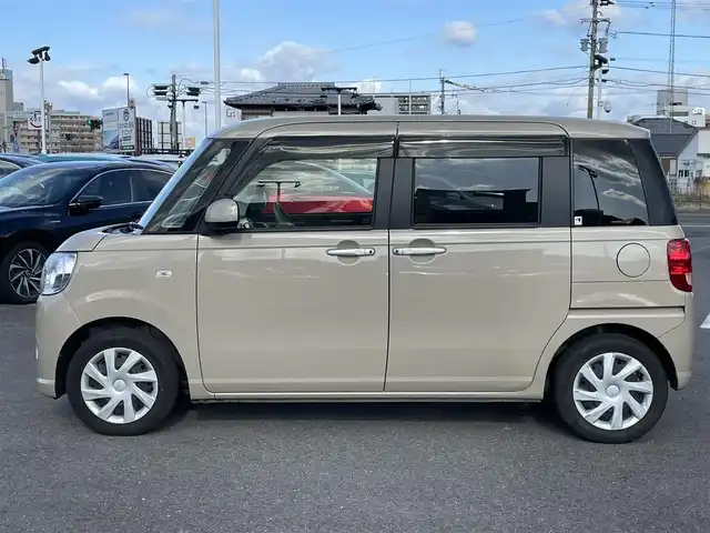 ダイハツ ムーヴ キャンバス X SA Ⅲ 長崎県 2018(平30)年 9.4万km ナチュラルベージュマイカM 純正SDナビ/CD/DVD/BT/USB/フルセグTV/バックカメラ/スマートアシストIII/両側パワースライドドア/ステアリングスイッチ/オートマチックハイビーム/オートライト/ドライブレコーダー