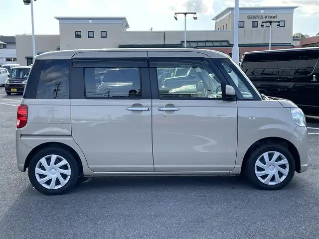 ダイハツ ムーヴ キャンバス X SA Ⅲ 長崎県 2018(平30)年 9.4万km ナチュラルベージュマイカM 純正SDナビ/CD/DVD/BT/USB/フルセグTV/バックカメラ/スマートアシストIII/両側パワースライドドア/ステアリングスイッチ/オートマチックハイビーム/オートライト/ドライブレコーダー