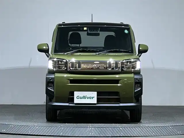 ダイハツ タフト G 愛媛県 2022(令4)年 1.1万km フォレストカーキメタリック ワンオーナー  純正ディスプレイオーディオ　フルセグ　HDMI Bluetooth AppleCarPlay　Androidauto　USB　スマートアシスト　ガラスルーフ　シートヒーター　ステアリングリモコン　革巻きステアリング　電子パーキング　プッシュスタート　スマートキー　保証書　取扱説明書