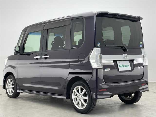 ダイハツ タント カスタム X トップED SA 新潟県 2015(平27)年 6万km ナイトシャドーパープルクリスタルM 〇4WD/〇純正8インチナビ/〇フルセグTV/〇パワースライドドア/〇バックモニター/〇フリップダウンモニター/〇スマートアシスト/〇低速域衝突回避支援ブレーキ機能/〇誤発信抑制御機能/〇先行車発信お知らせ機能/〇アイドリングストップ機能/〇LEDヘッドランプ/〇オートライト/〇純正14インチアルミホイール/〇ステアリングスイッチ/〇オートエアコン/〇リアヒーターダクト/〇合皮ファブリックコンビシート/〇シートリフター/〇キーフリーシステム/〇イモビライザー/〇プッシュスタート/〇SRSエアバック（運転席・助手席・サイド）