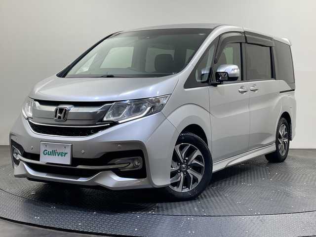 ホンダ ステップワゴン スパーダ ホンダセンシング 愛媛県 2016(平28)年 8.2万km スーパープラチナメタリック 純正ナビ/(Bluetooth/フルセグ/USB)/バックカメラ/レーダークルーズコントロール/衝突被害軽減ブレーキ/レーンキープアシスト/両側電動スライドドア/ETC/LEDヘッドライト/オートライト/純正18インチアルミ/純正フロアマット/盗難防止装置/保証書/取扱説明書