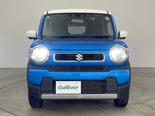 スズキ ハスラー HYBRID G 兵庫県 2020(令2)年 4.2万km ブリスクブルーメタリック/ホワイト2トーンルーフ ・デュアルカメラブレーキサポート/・誤発進抑制機能/・後退時ブレーキサポート/・後方誤発進抑制機能/・リヤパーキングセンサー/・車線逸脱警報/・車線逸脱抑制/・ふらつき警報/・先行車発進お知らせ/・メーカーオプション9インチナビ＆TV＆BT＆USB＆DVD/・全方位モニター/・ETC/・社外前後ドライブレコーダー/・社外フロアマット/・社外レーダー/・ステアリングリモコン/・スマートキー/・プッシュスタート/・スペアキー/・LEDライト/・オートライト/・ドアバイザー/・前席シートヒーター/・アイドリングストップ