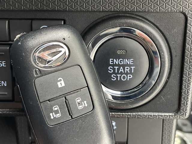 ダイハツ タント カスタム X 愛知県 2022(令4)年 2.7万km ブラックマイカメタリック 純正9型ディスプレイオーディオ　ナビ機能なし/両側パワースライドドア/シートヒーター/バックカメラ/コーナーセンサー/純正アルミホイール/LEDヘッドライト/オートマチックハイビーム/ドライブレコーダー/ETC/衝突軽減システム/フルセグ/Bluetooth/ステアリングスイッチ/スマートキー/プッシュスタート