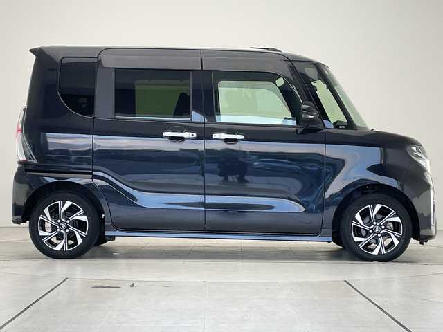 ダイハツ タント カスタム X 愛知県 2022(令4)年 2.7万km ブラックマイカメタリック 純正9型ディスプレイオーディオ　ナビ機能なし/両側パワースライドドア/シートヒーター/バックカメラ/コーナーセンサー/純正アルミホイール/LEDヘッドライト/オートマチックハイビーム/ドライブレコーダー/ETC/衝突軽減システム/フルセグ/Bluetooth/ステアリングスイッチ/スマートキー/プッシュスタート