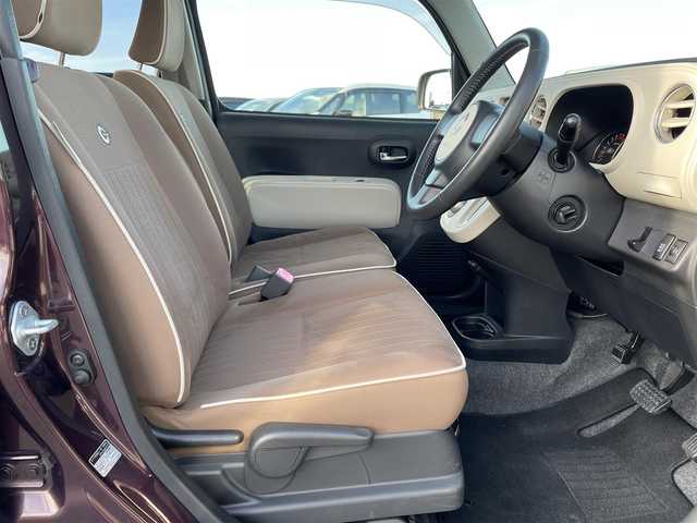 ダイハツ ミラ ココア プラスX スペシャルコーデ 鳥取県 2014(平26)年 5.4万km プラムブラウンクリスタルマイカ 純正ナビ／フルセグ／ＤＶＤ／ＣＤ／ＢＴ/ｐバックカメラ/ＥＴＣ/スマートキー/ルーフレール/フォグランプ/ウィンカーミラー/スウェード調ブラウンシート/ホワイトホイールキャップ/エコアイドル/電格ミラー/スペアキーｘ１